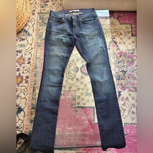 J Brand Dark Blue Straight Leg Jeans